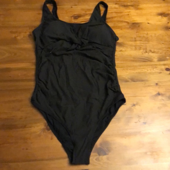 Maternity one piece bathing suit black NEW - Picture 3 of 5